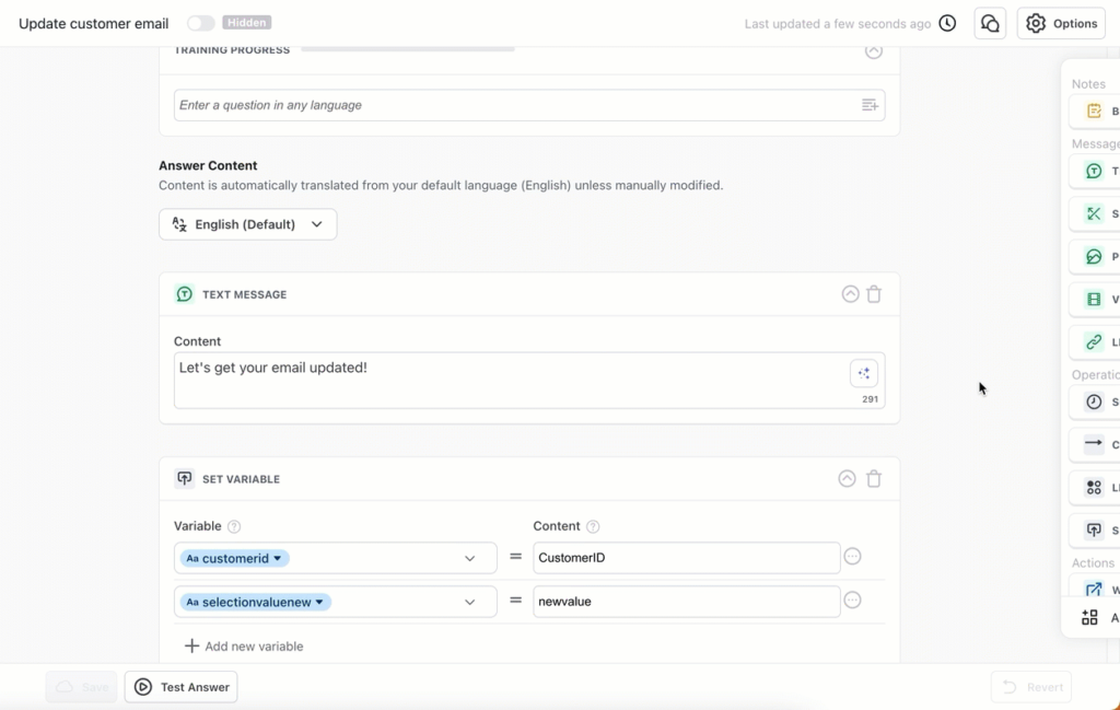 Ada' conversational AI platform