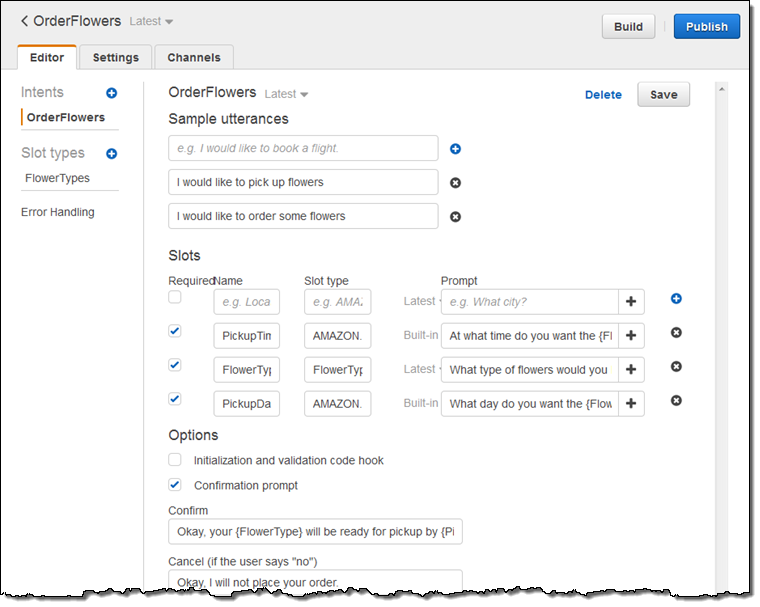 Amazon Lex' conversational AI platform
