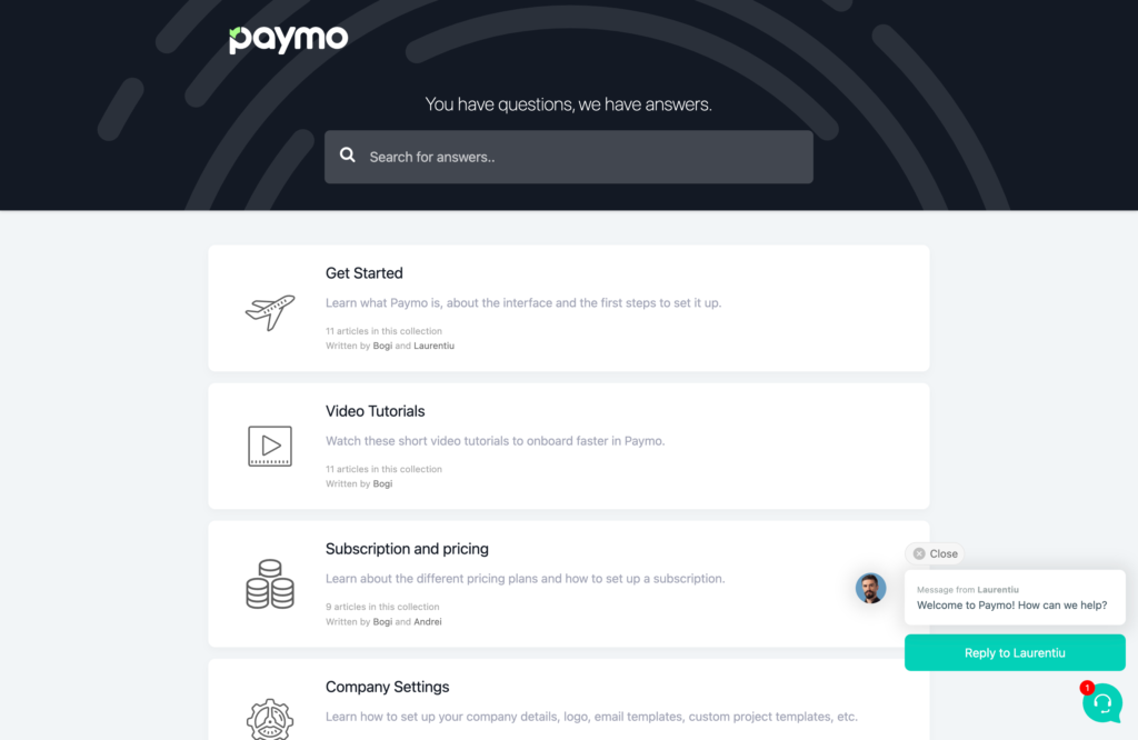 customer service automation with help center