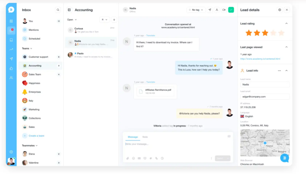 Live Chat Customer Service