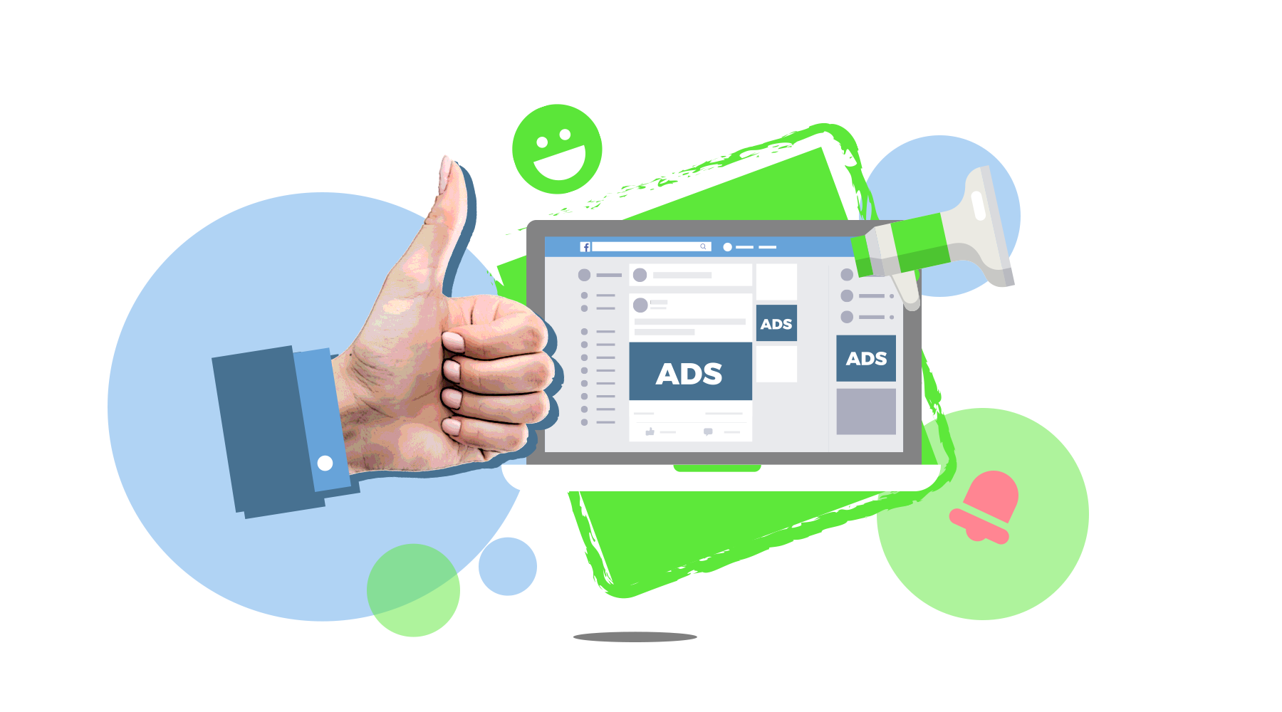 Facebook Ads Sketch Mockup