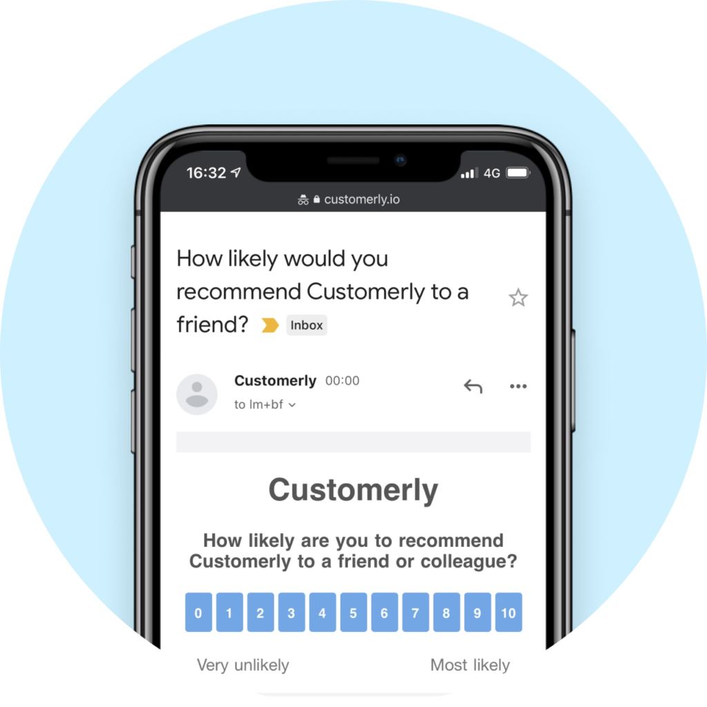 nps survey example on mobile app